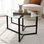 Hanah Home Bellisimo - Black Juego de Mesa de Centro